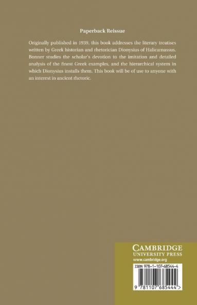 The Literary Treatises of Dionysius of Halicarnassus