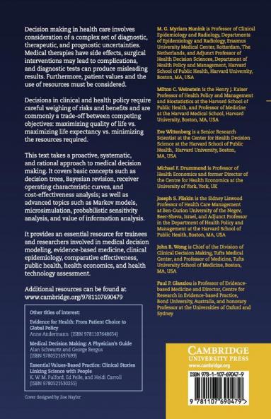 Decision Making in Health and Medicine