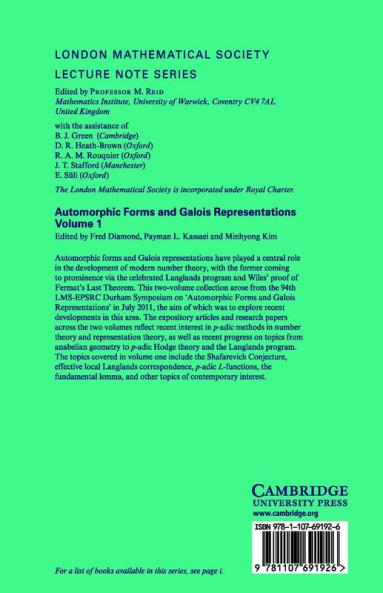 Automorphic Forms and Galois Representations
