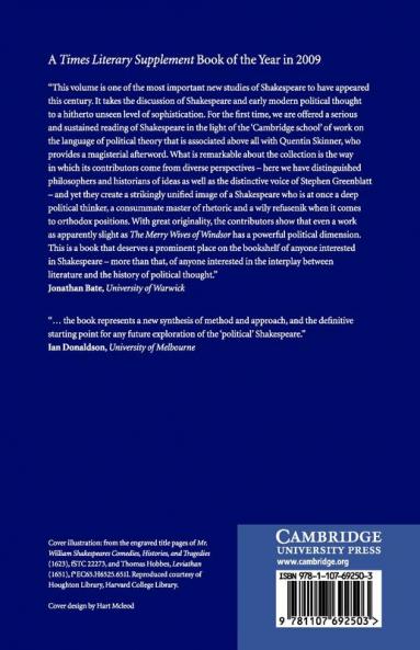 Shakespeare and Early Modern Political Thought