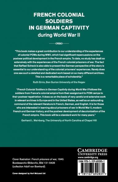 French Colonial Soldiers in German Captivity during World War II