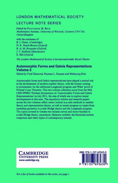 Automorphic Forms and Galois Representations