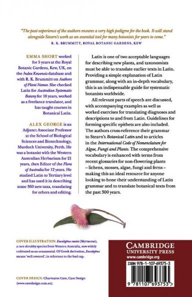 A Primer of Botanical Latin with Vocabulary