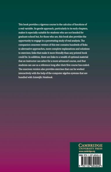 An Interactive Introduction to Mathematical Analysis