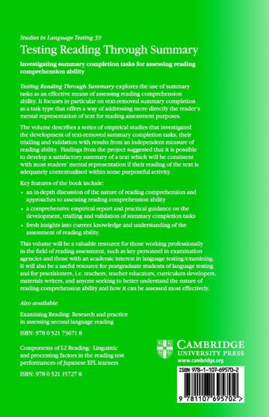 Testing Reading through Summary