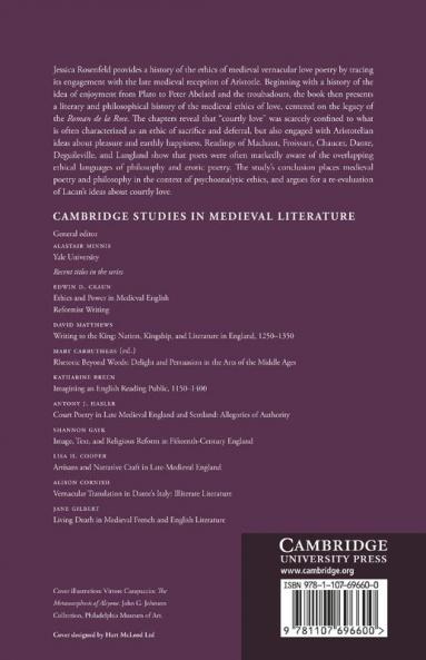 Ethics and Enjoyment in Late Medieval Poetry