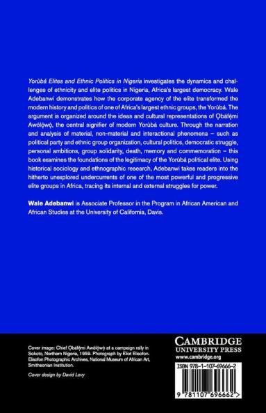 Yorùbá Elites and Ethnic Politics in Nigeria