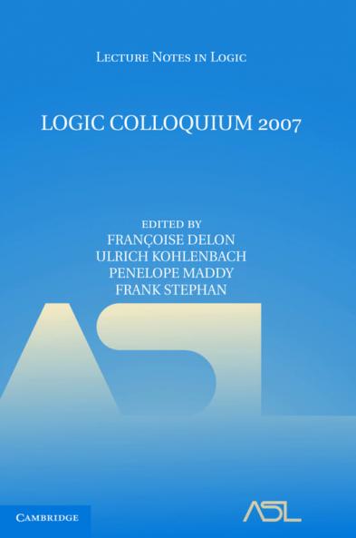 Logic Colloquium 2007