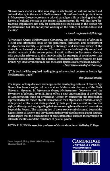 Mycenaean Greece Mediterranean Commerce and the Formation of Identity