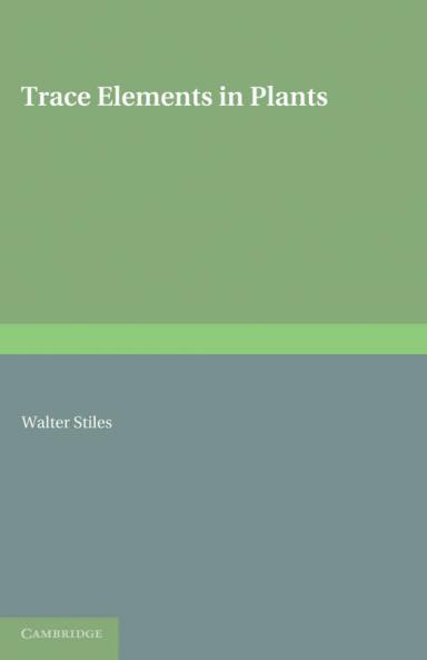 Trace Elements in Plants