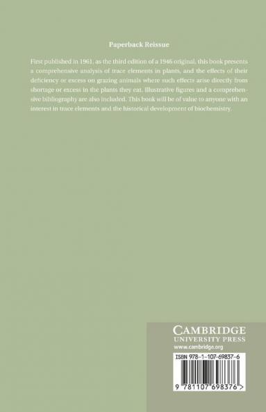 Trace Elements in Plants