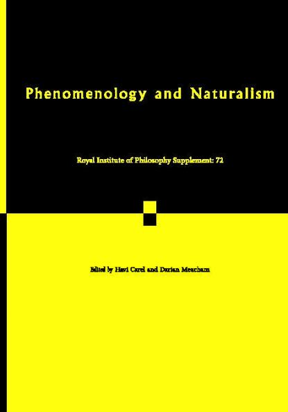 Phenomenology and Naturalism