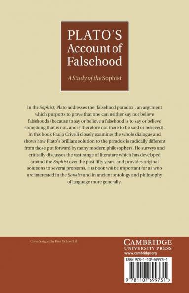 Plato's Account of Falsehood