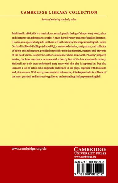 A Hand-Book Index to the Works of Shakespeare