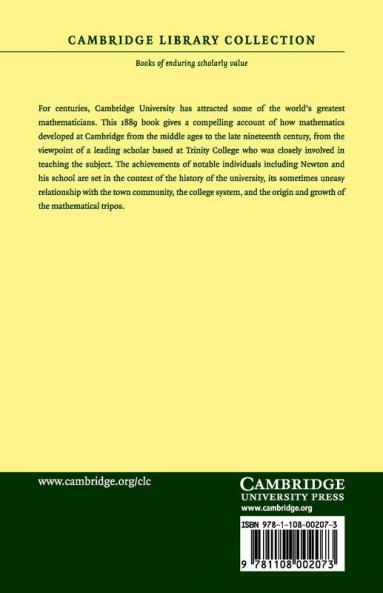 A History of the Study of Mathematics at Cambridge