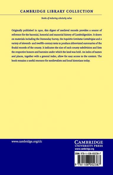 Feudal Cambridgeshire
