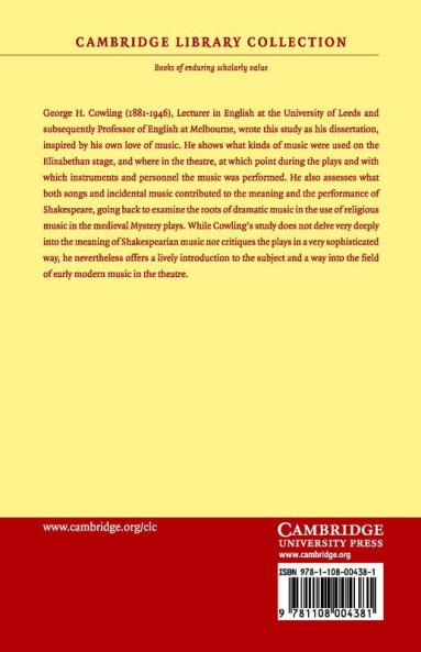 Music on the Shakespearian Stage