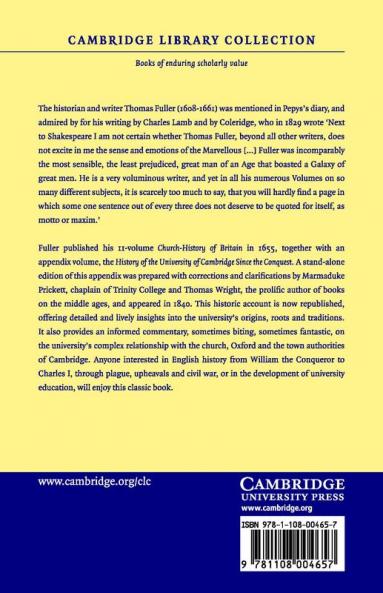 The History of the University of Cambridge
