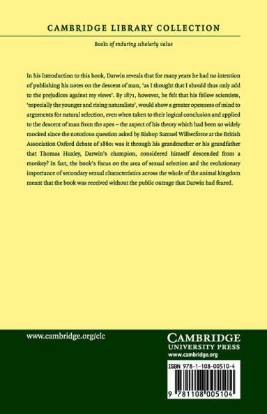 The Descent of Man and Selection in Relation to Sex