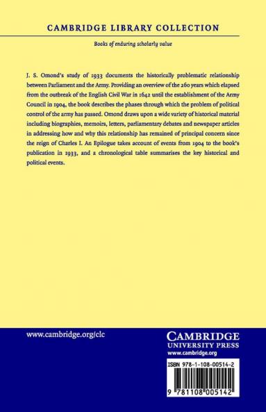 Parliament and the Army 1642 1904