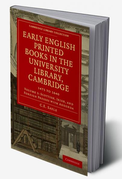 Early English Printed Books in the University Library Cambridge