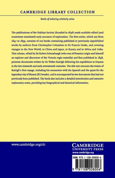 Discovery of the Large Rich and Beautiful Empire of             Guiana