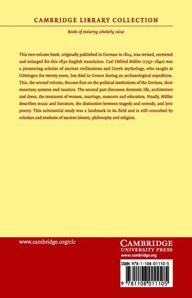 History and Antiquities of the Doric Race