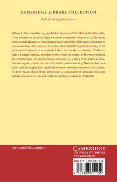 Politics of Aristotle - Volume 1