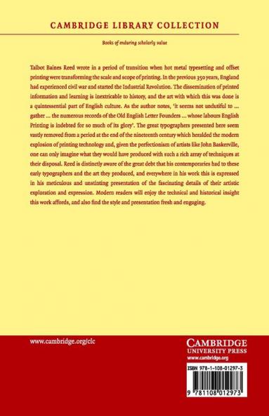 A History of the Old English Letter Foundries