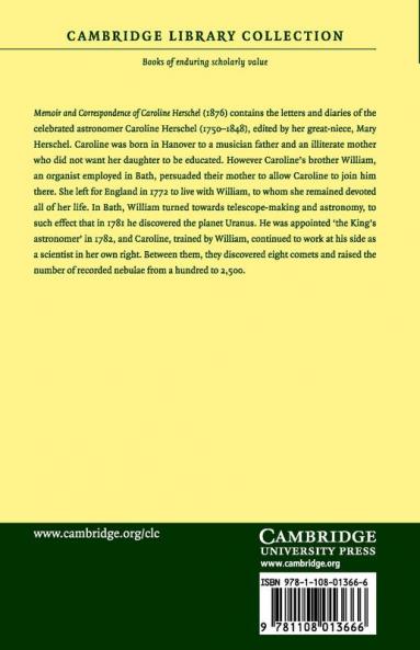 Memoir and Correspondence of Caroline Herschel