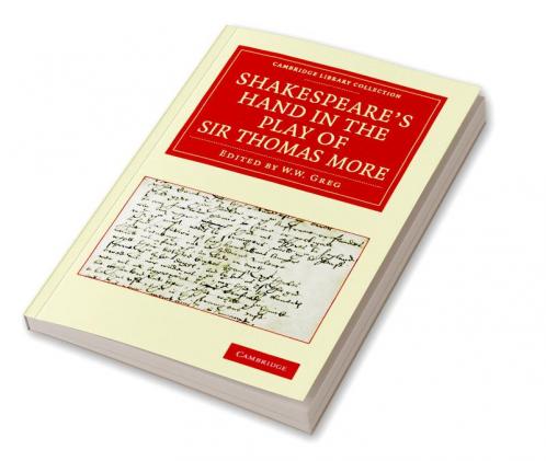 Shakespeare S Hand in the Play of Sir Thomas More