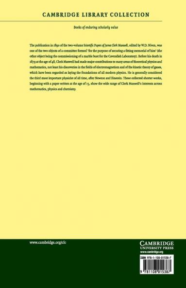 The Scientific Papers of James Clerk Maxwell - Volume 2