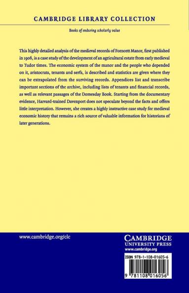 The Economic Development of a Norfolk Manor 1086 1565
