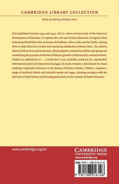 The Growth of Literature Volume 1