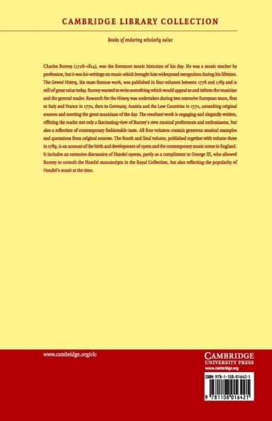 A General History of Music - Volume 4