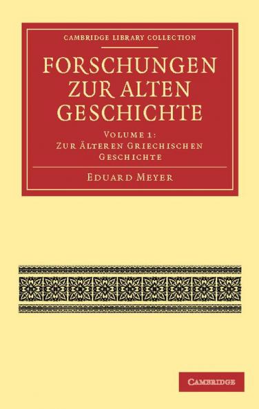 Forschungen Zur Alten Geschichte