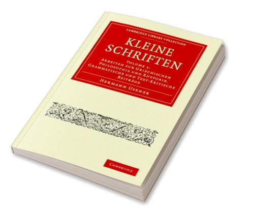 Kleine Schriften - Volume 1