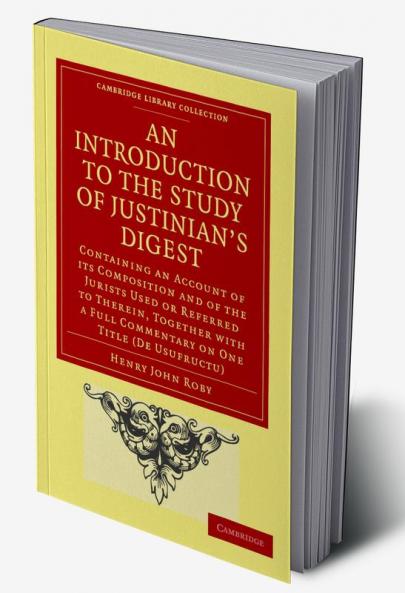 An Introduction to the Study of Justinian's Digest