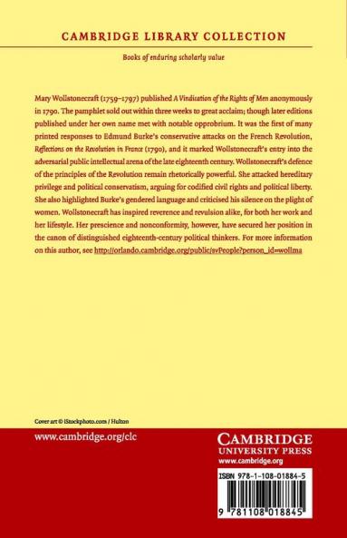 A Vindication of the Rights of Men