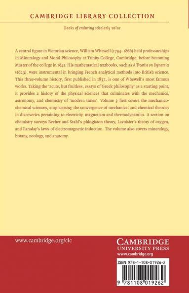 History of the Inductive Sciences - Volume 3