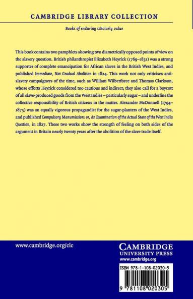 Pamphlets on West Indian Slavery