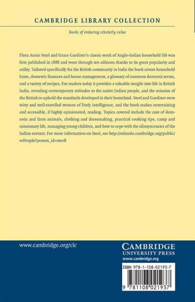 The Complete Indian Housekeeper and Cook