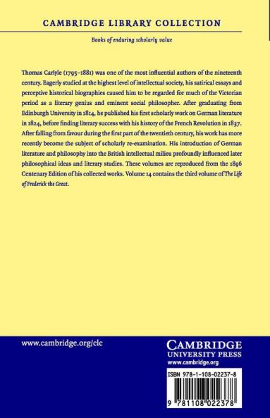 The Works of Thomas Carlyle - Volume 14
