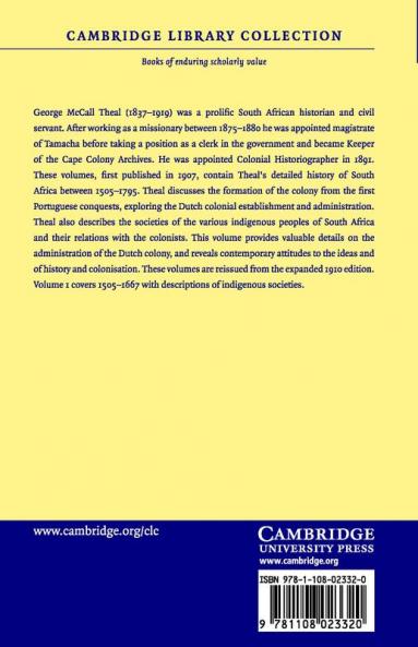 History and Ethnography of Africa South of the Zambesi - Volume 1