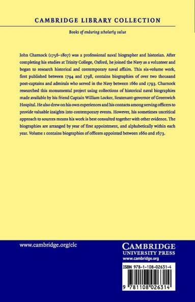 Biographia Navalis - Volume 1