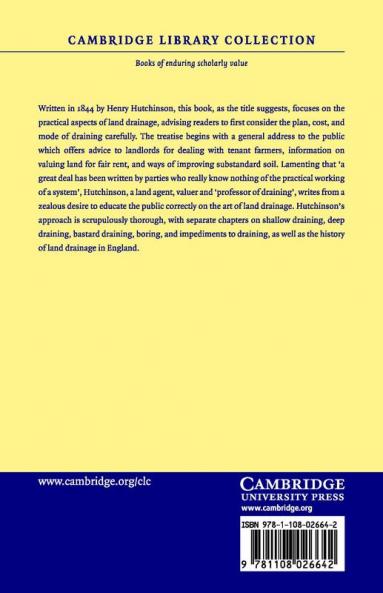 A Treatise on the Practical Drainage of Land