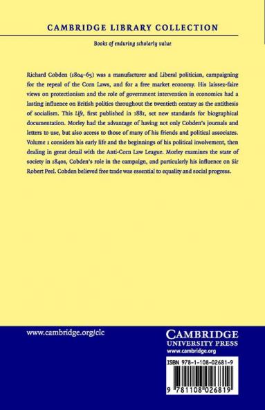 The Life of Richard Cobden - Volume 1
