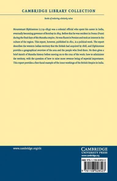 Report on the Territories Conquered from the             Paishwa