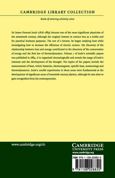 The Scientific Papers of James Prescott Joule - Volume 1