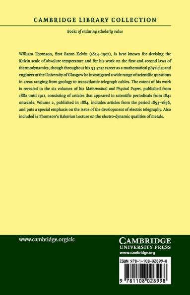 Mathematical and Physical Papers - Volume 2